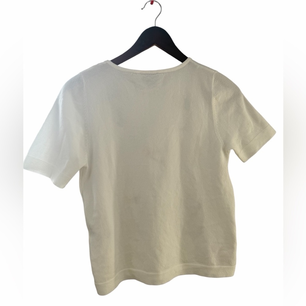 LIV Milano White Cocktail Embroidered Tee - Picture 3 of 7